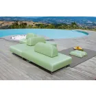 Chaise Longue da Esterno di Design in Metallo e Tessuto Made in Italy - Selia Viadurini