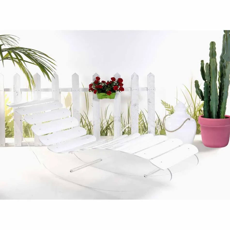 Chaise longue di design in plexiglass trasparente Josue made in Italy Viadurini