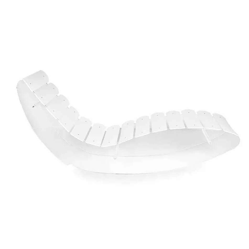 Chaise longue di design in plexiglass trasparente Josue made in Italy Viadurini