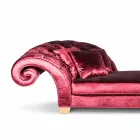 Chaise lounge classica in tessuto 100% Made in Italy Basco Viadurini