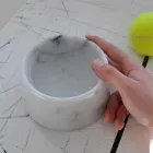 Ciotola in Marmo per Cane/Gatto Made in Italy - Komi Viadurini