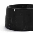 Ciotola per Cani e Gatti Moderna in Marmo Bianco o Nero Made in Italy - Catt Viadurini