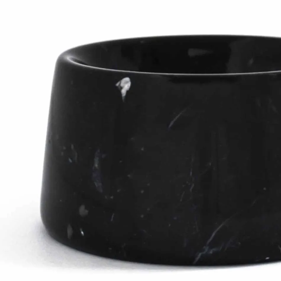 Ciotola per Cani e Gatti Moderna in Marmo Bianco o Nero Made in Italy - Catt Viadurini