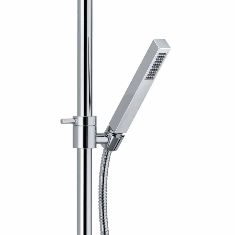 Colonna Doccia con Miscelatore Monocomando in Ottone Made in Italy - Padula Viadurini