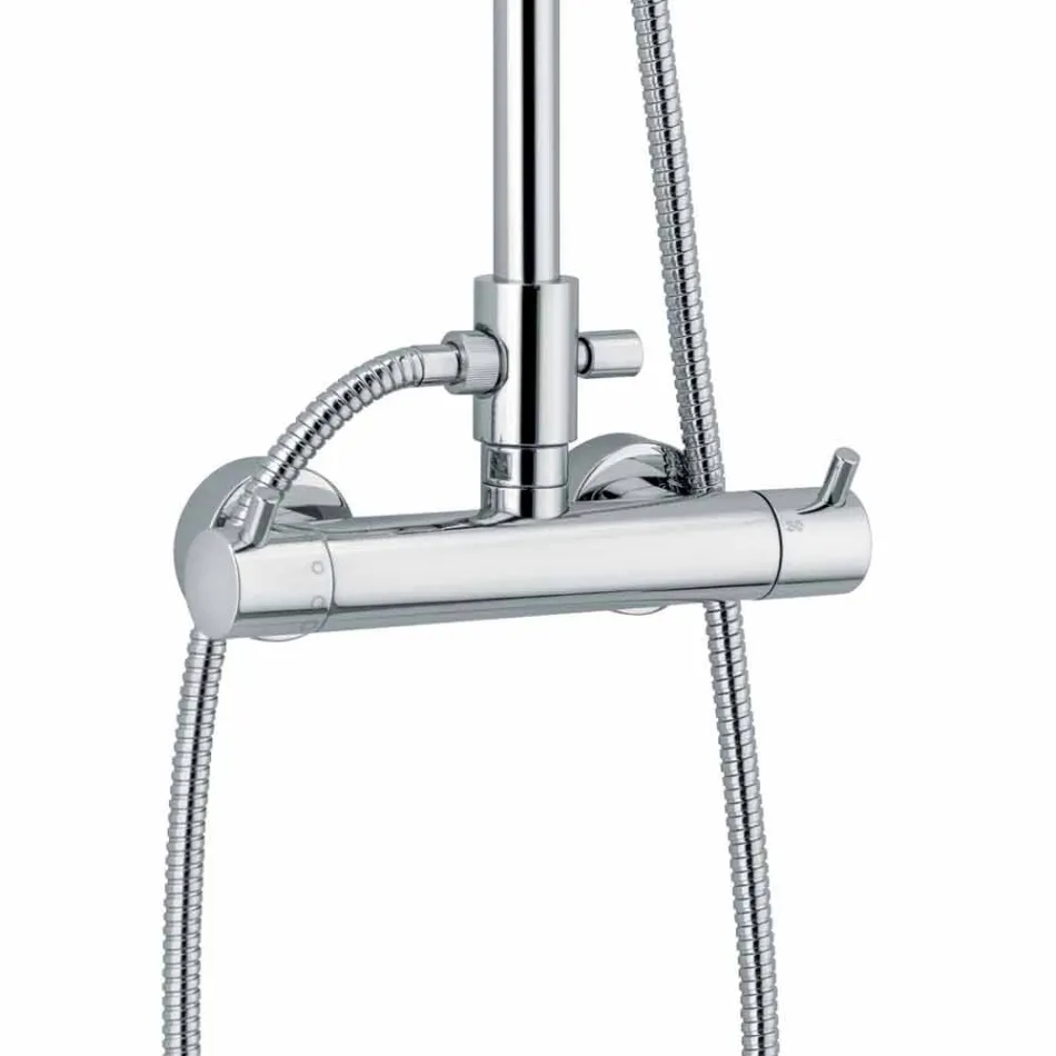 Colonna Doccia con Miscelatore Termostatico in Ottone Made in Italy - Gallo Viadurini