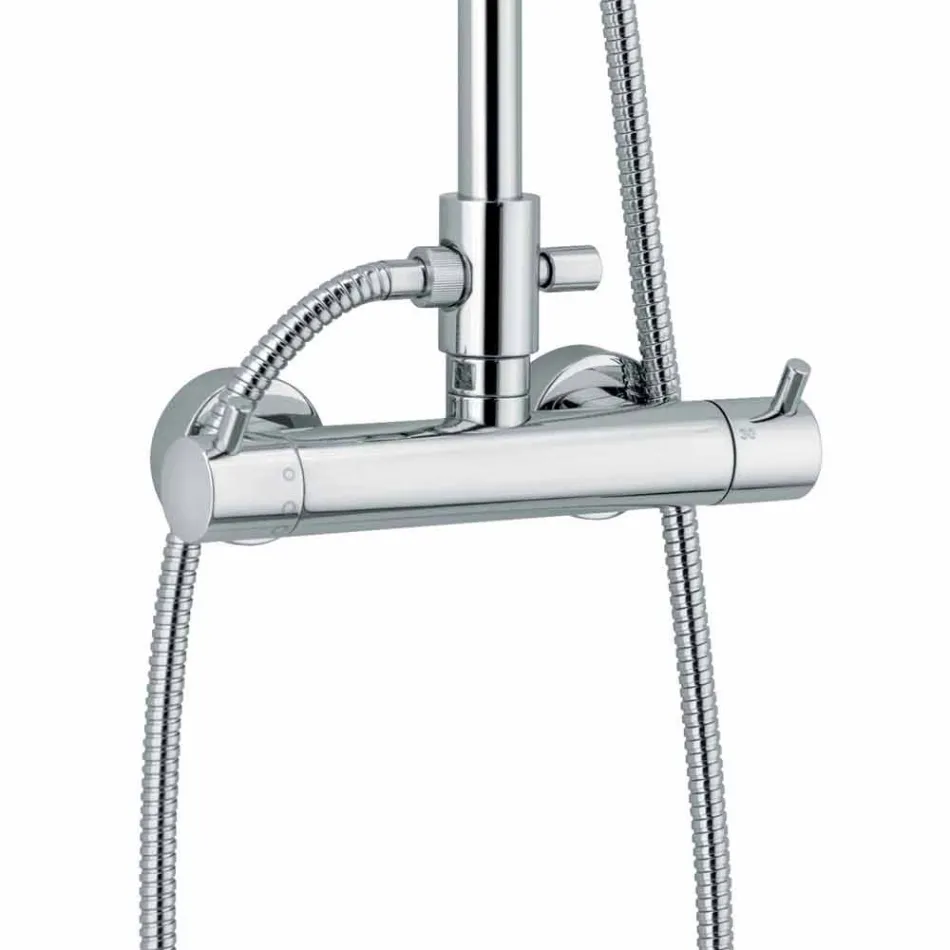 Colonna Doccia di Lusso in Ottone Finitura Cromata Made in Italy - Gallo Viadurini
