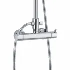 Colonna Doccia di Lusso in Ottone Finitura Cromata Made in Italy - Gallo Viadurini