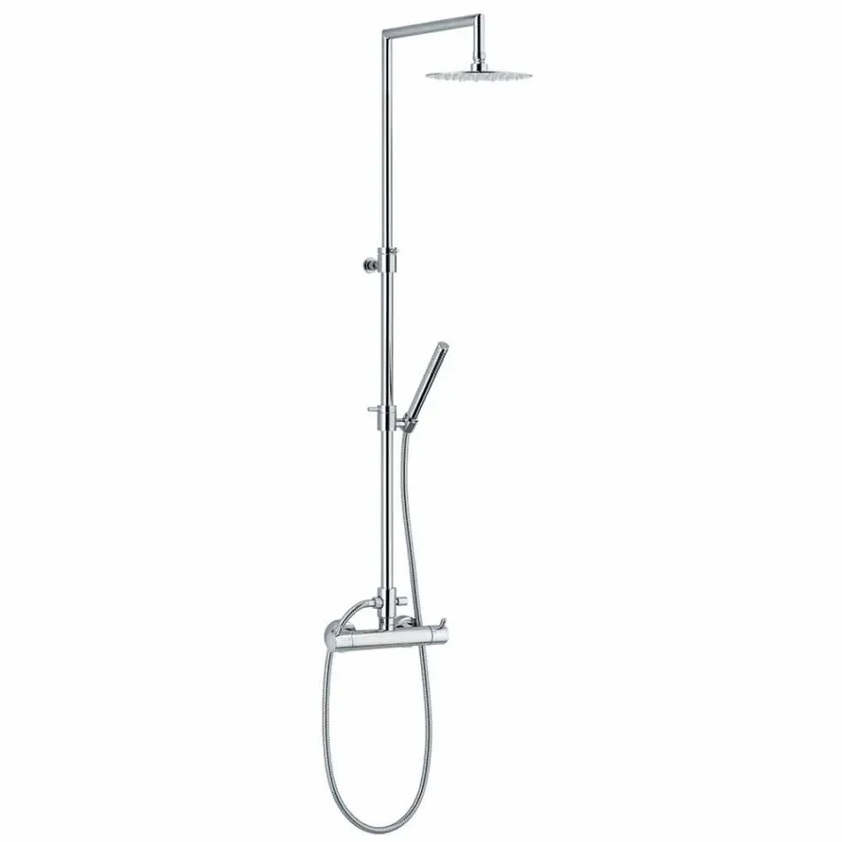 Colonna Doccia di Lusso in Ottone Finitura Cromata Made in Italy - Gallo Viadurini