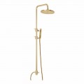 Colonna Doccia in Ottone con Doccia in Abs e Soffione Made in Italy - Cappa