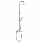 Colonna Doccia in Ottone con Miscelatore Termostatico Made in Italy - Gallo Viadurini
