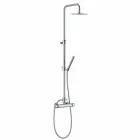 Colonna Doccia in Ottone con Miscelatore Termostatico Made in Italy - Gallo Viadurini