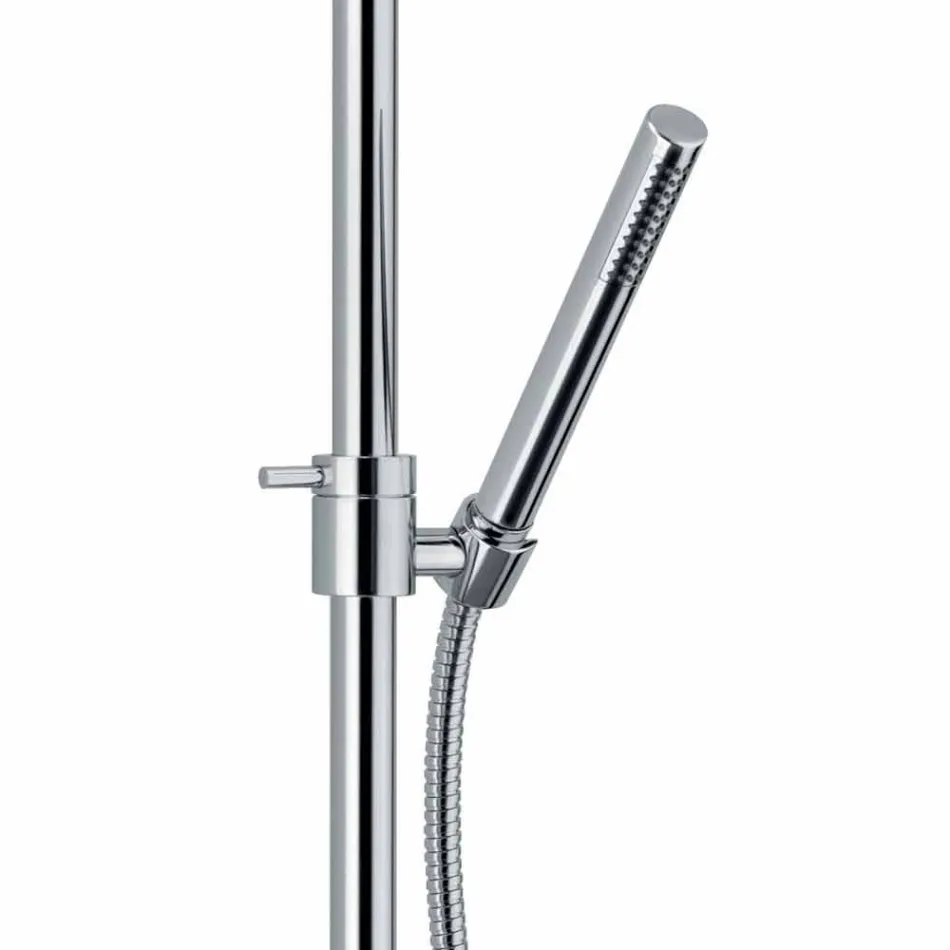 Colonna Doccia in Ottone con Soffione e Doccia in ABS Made in Italy - Padula Viadurini