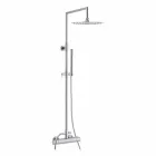 Colonna Doccia in Ottone con Soffione Ultrasottile Rotondo Made in Italy - Merio Viadurini