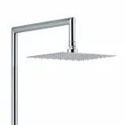 Colonna Doccia in Ottone Cromato con Flessibile e Doccetta Made in Italy - Griso Viadurini