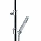 Colonna Doccia in Ottone Cromato con Flessibile e Doccetta Made in Italy - Griso Viadurini