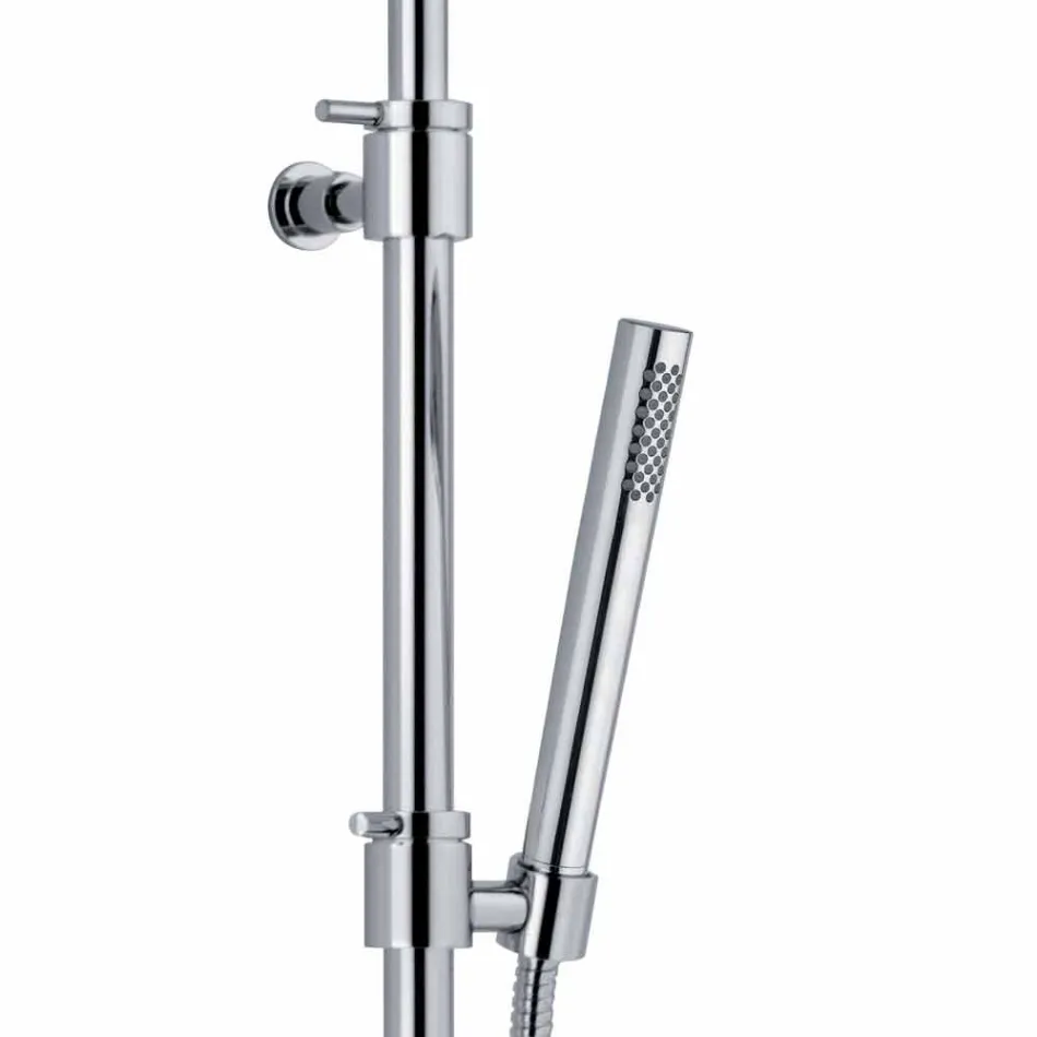 Colonna Doccia in Ottone Cromato Telescopica e Orientabile Made in Italy - Naspo Viadurini