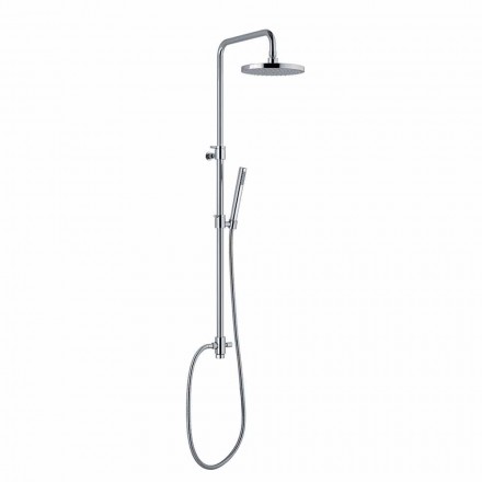 Colonna Doccia in Ottone Cromato Telescopica e Orientabile Made in Italy - Naspo Viadurini