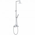 Colonna Doccia Moderna in Ottone Finitura Cromata Made in Italy - Gallo