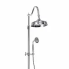 Colonna Doccia Orientabile in Ottone con Gruppo Vasca Made in Italy - Fedrio Viadurini