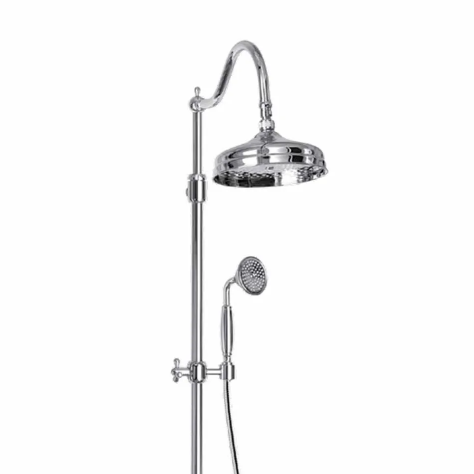 Colonna Doccia Orientabile in Ottone con Gruppo Vasca Made in Italy - Fedrio Viadurini