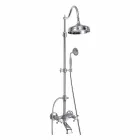 Colonna Doccia Orientabile in Ottone con Gruppo Vasca Made in Italy - Fedrio Viadurini