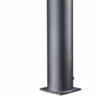 Colonna Doccia Solare da Giardino in Acciaio Inox Nero Made in Italy - Werner Viadurini