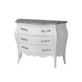 Comò Bombato con 3 Cassetti in Diverse Finiture Made in Italy - Gamad