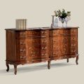 Comò Classico con 8 Cassetti in Legno Noce Bassano Made in Italy - Luxury