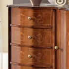 Comò di Stile Classico con 1 Anta e 4 Cassetti Made in Italy - Elegant Viadurini