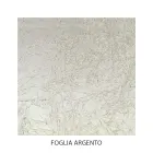 Comodino in Legno Massello Finitura Foglia Argento Made in Italy - Bruges Viadurini