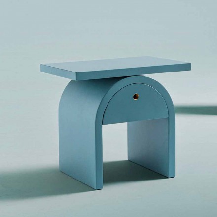 Comodino Moderno Design in Legno Colorato per la Camera da Letto - Arcom Viadurini