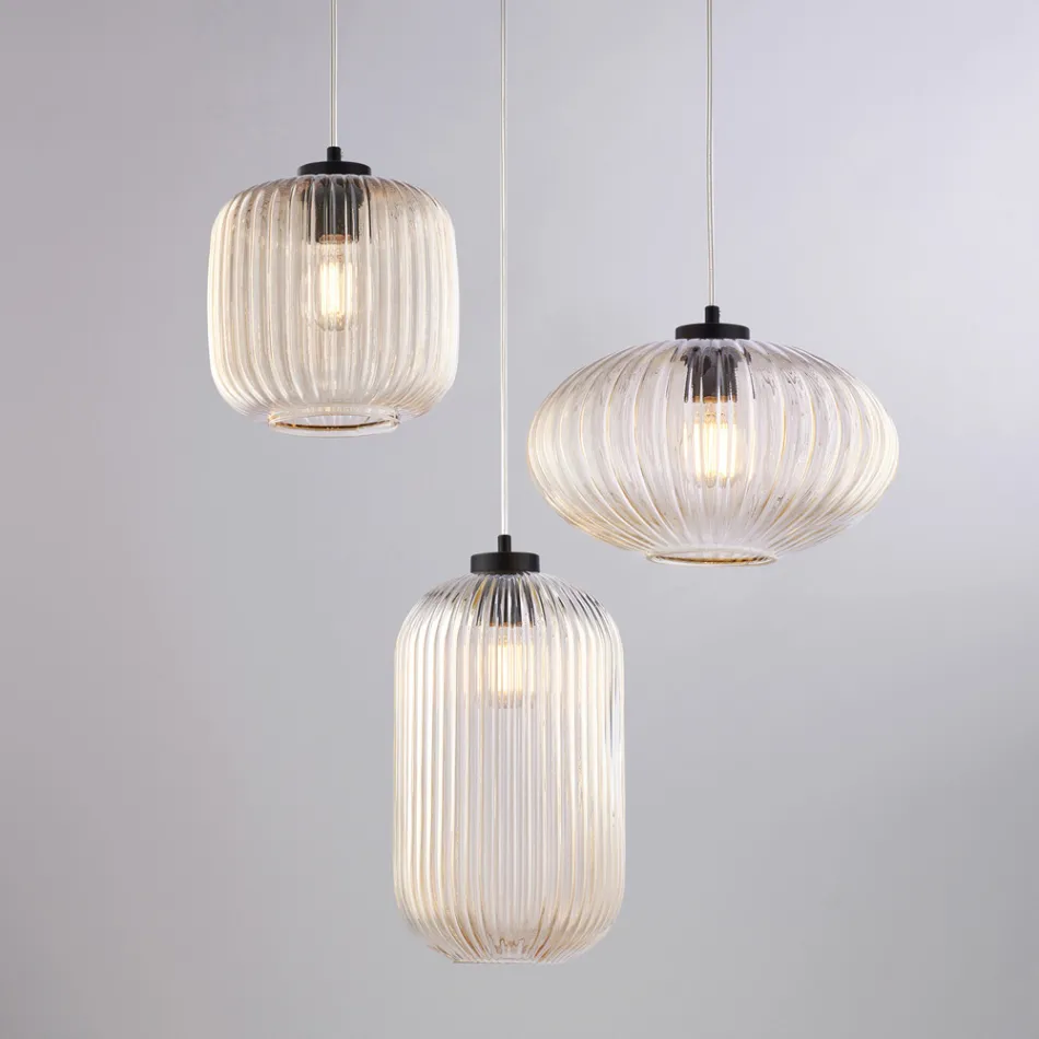 Complemento Luminoso di Design in Vetro e Metallo Made in Italy dal Look - Tucana Viadurini
