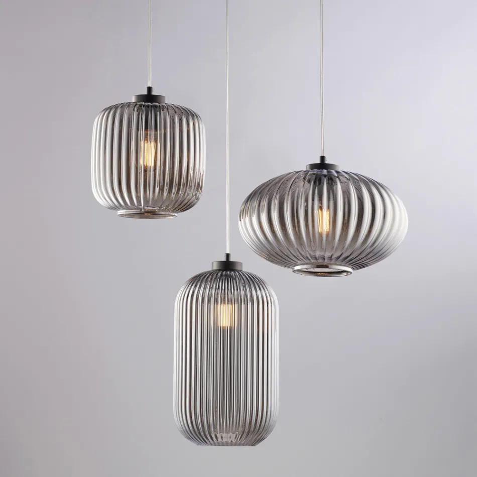 Complemento Luminoso di Design in Vetro e Metallo Made in Italy dal Look - Tucana Viadurini