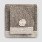 Completo Asciugamano Viso e Asciugamano Ospite in Spugna e Misto Lino - Kilim Viadurini