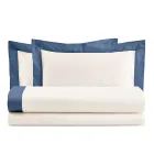Completo Letto King Size in 100% Cotone e 10% Raso di Cotone - Dettaglio Viadurini