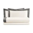 Completo Letto King Size in 100% Cotone e 10% Raso di Cotone - Dettaglio Viadurini