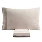 Completo Letto Matrimoniale in 90% Cotone e 10% Lino Made in Italy - Nestle Viadurini