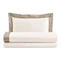 Completo Letto Una Piazza e Mezzo in 100% Cotone e 10% Raso di Cotone - Dettaglio