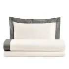 Completo Letto Una Piazza e Mezzo in 100% Cotone e 10% Raso di Cotone - Dettaglio Viadurini
