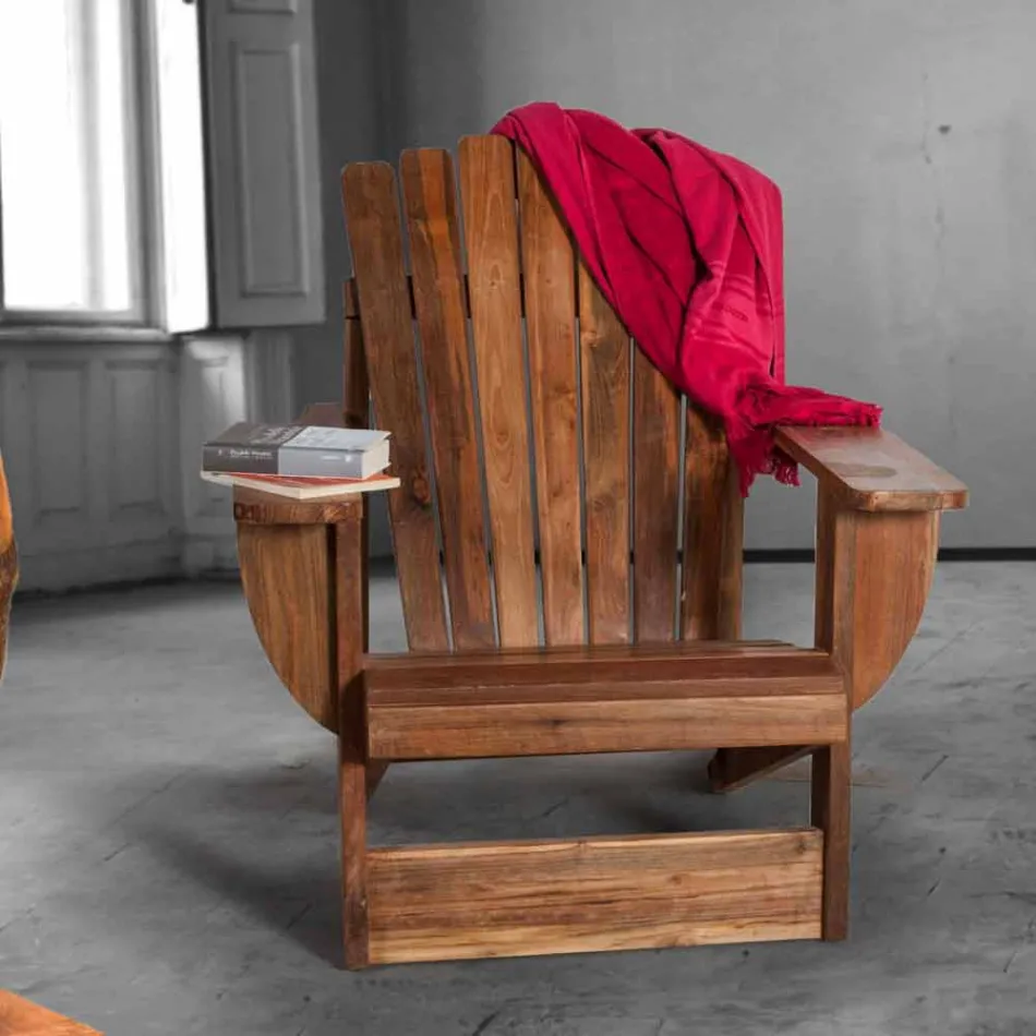 Composizione 2 Mobili Bagno in Legno di Teak Massello - Solferino Viadurini