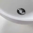 Composizione 3 Mobili Bagno in Legno di Teak con Lavabo in Resina - Essence Viadurini