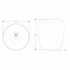 Composizione 3 Mobili Bagno Sospesa con Lavabo Bianco in Resina - Abbaglio Viadurini