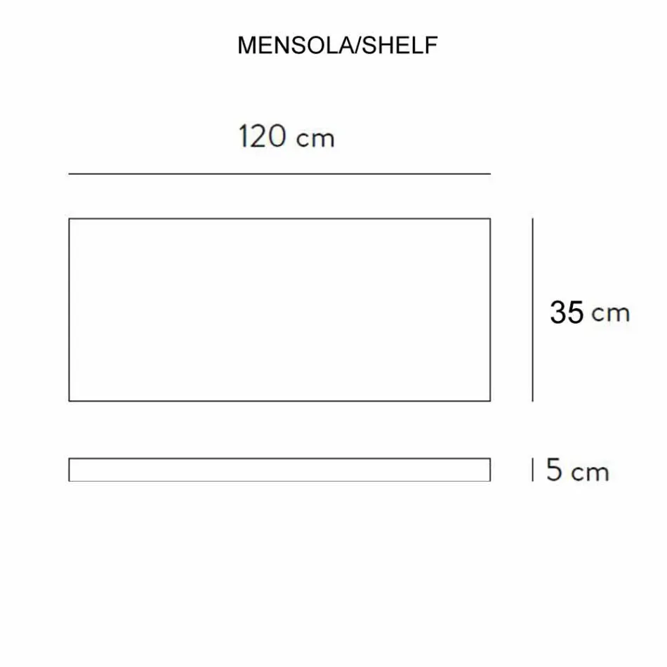 Composizione 3 Mobili Bagno Sospesa in Gres Porcellanato 4 Finiture - Rambina Viadurini