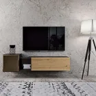 Composizione a Parete per la Zona Living di Design Moderno Made in Italy - Margit Viadurini