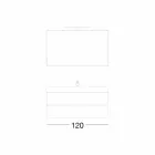 Composizione Arredo Bagno Sospesa in Fenix Grigio – Becky Viadurini