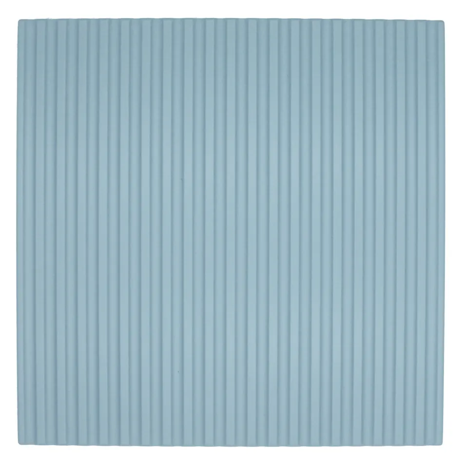 Composizione Bagno Azzurro Tiffany e Quercia con Specchio Made in Italy - Ermes Viadurini