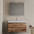 Composizione Bagno Comprensiva di Base con 2 Cassetti e 1 Anta Quercia - Titan