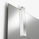Composizione Bagno con 1 Cassetto, 2 Mensole in Quercia, Lavabo e Specchio - Titan Viadurini