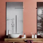 Composizione Bagno con Basi Antigraffio e Lavabi in Resina Made in italy - Palom Viadurini