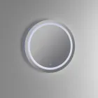 Composizione Bagno con Lavabo in Resina e Specchio Made in Italy - Palom Viadurini